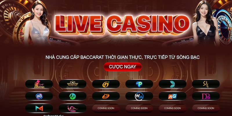 Sảnh Casino tại điểm cược đẳng cấp quốc tế